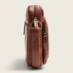 Ανδρικό Δερμάτινο Τσαντάκι Ώμου Chesterfield Valtorio C48.144531 Κονιάκ | Γνήσιο Δέρμα Premium Ποιότητας