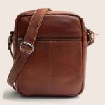 Ανδρικό Δερμάτινο Τσαντάκι Ώμου Chesterfield Valtorio C48.144531 Κονιάκ | Γνήσιο Δέρμα Premium Ποιότητας