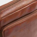 Ανδρικό Δερμάτινο Τσαντάκι Ώμου Chesterfield Valtorio C48.144531 Κονιάκ | Γνήσιο Δέρμα Premium Ποιότητας