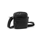 Ανδρικό Δερμάτινο Τσαντάκι Ώμου Μικρό Chesterfield C48.182700 Μαύρο | Wax Pull Up με 2 Κεντρικές Θήκες