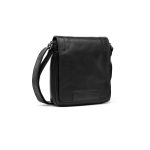 Ανδρικό Δερμάτινο Τσαντάκι Ώμου Chesterfield C48.182800 Μαύρο | Wax Pull Up, Compact & 2 Κεντρικές Θέσεις