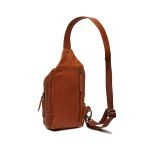 Δερμάτινο Τσαντάκι Χιαστί / Crossbody Chesterfield Riga C58.028431 Κονιάκ – Premium Pull-Up Δέρμα με Πολλαπλές Θήκες