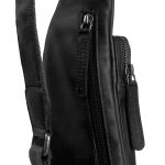 Δερμάτινο Τσαντάκι Χιαστί / Στήθους Chesterfield Logan C58.028600 Μαύρο – Premium Pull Up Δέρμα