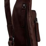 Δερμάτινο Τσαντάκι Χιαστί / Στήθους Chesterfield Logan C58.028601 Καφέ– Premium Pull Up Δέρμα