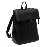 Δερμάτινο Επαγγελματικό Σακίδιο Πλάτης Chesterfield Savona C58.032200 Μαύρο | Roll Top, Θήκη Laptop 15