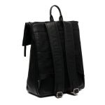Δερμάτινο Επαγγελματικό Σακίδιο Πλάτης Chesterfield Savona C58.032200 Μαύρο | Roll Top, Θήκη Laptop 15