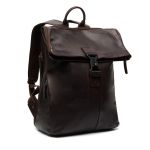 Δερμάτινο Επαγγελματικό Σακίδιο Πλάτης Chesterfield Savona C58.032201 Καφέ | Roll Top, Θήκη Laptop 15
