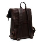 Δερμάτινο Επαγγελματικό Σακίδιο Πλάτης Chesterfield Savona C58.032201 Καφέ | Roll Top, Θήκη Laptop 15