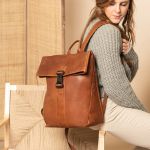 Δερμάτινο Επαγγελματικό Σακίδιο Πλάτης Chesterfield Savona C58.032231 Κονιάκ | Roll Top, Θήκη Laptop 15