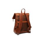 Δερμάτινο Επαγγελματικό Σακίδιο Πλάτης Chesterfield Savona C58.032231 Κονιάκ | Roll Top, Θήκη Laptop 15
