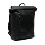 Premium Δερμάτινο Σακίδιο Rolltop Chesterfield Mazara C58.032300 Μαύρο – Vintage Χαρακτήρα & Urban Business Design