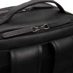 Δερμάτινο Σακίδιο Πλάτης Chesterfield C58.700200 Μαύρο – Wax Pull Up Δέρμα, με 3 Θήκες & Laptop Compartment