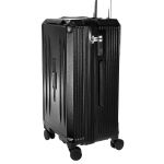 Βαλίτσα Μεγάλη FORECAST C879-28 Μαύρο 75cm με TSA, USB & Θήκη Smartphone, για έως 23 Κιλά Αεροδρομίου
