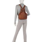 Γυναικείο Δερμάτινο Σακίδιο Πλάτης Chesterfield Saar C58.026131 Κονιάκ – Premium, Κομψό Στυλ για Πόλη & Γραφείο