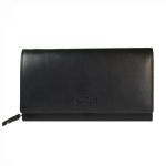 Δερμάτινο Γυναικείο Πορτοφόλι Μεγάλο Chesterfield Mirthe C08.017800 Μαύρο με RFID Προστασία – Premium Wax Pullup Δέρμα