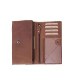 Δερμάτινο Γυναικείο Πορτοφόλι Μεγάλο Chesterfield Mirthe C08.017831 Κονιάκ με RFID Προστασία – Premium Wax Pullup Δέρμα