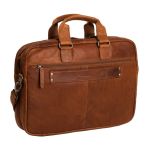 Δερμάτινη Επαγγελματική Τσάντα Chesterfield SETH C40.101031 Κονιάκ για Laptop 15.6” – Premium Business Class Design