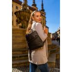 Γυναικείο Δερμάτινο Backpack από Pull-Up Δέρμα Chesterfield Claire C58.023500 Μαύρο – Premium Vintage Design