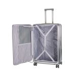 Σετ 3 Βαλίτσες RCM 501-SET3 Ασημί 55+64+74εκ – Ανθεκτικές Πολυκαρμπονικό με 4 Ρόδες & Θήκη Ποτηριού