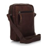 Δερμάτινο Τσαντάκι Ώμου Chesterfield C48.071401 Καφέ Remy – Premium Pull-Up Δέρμα – Κομψό & Ανθεκτικό