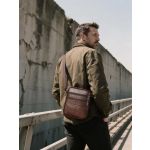 Δερμάτινο Ανδρικό Τσαντάκι Ώμου Bull Captain DJB 030  Καφέ Minimal – Διαχρονικό Στυλ & Άνεση