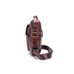 Δερμάτινο Ανδρικό Τσαντάκι Ώμου Bull Captain DJB 037 Καφέ | Slim Vintage Σχέδιο για Κινητό & Πορτοφόλι