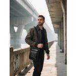 Δερμάτινο Ανδρικό Τσαντάκι Ώμου Bull Captain DJB 069 Μαύρο – Οργάνωση & Διαχρονικό Design & Minimal Στυλ