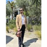 Δερμάτινο Ανδρικό Τσαντάκι Ώμου Bull Captain DJB 037 Καφέ | Slim Vintage Σχέδιο για Κινητό & Πορτοφόλι