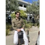 Δερμάτινο Ανδρικό Τσαντάκι Ώμου Bull Captain DJB 037 Μαύρο | Slim Vintage Σχέδιο για Κινητό & Πορτοφόλι
