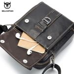 Δερμάτινο Ανδρικό Τσαντάκι Ώμου Bull Captain DJB 038 Μαύρο 3L – Vintage Δέρμα Παλαίωσης & Compact