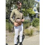 Δερμάτινο Τσαντάκι Ώμου Bull Captain DJB 300 Καφέ | Γνήσιο Δέρμα Παλαίωσης με 3 Εξωτερικά Φερμουάρ