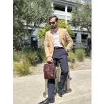 Ανδρική Δερμάτινη Τσάντα Χιαστί Bull Captain DJB 302 Καφέ | Δέρμα Vintage & Διετούς Παλαίωσης