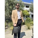 Δερμάτινο Ανδρικό Τσαντάκι Ώμου Bull Captain DJB 888 Μαύρο – Vintage Γνήσιο Δέρμα Παλαίωσης