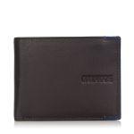 Δερμάτινο Ανδρικό Πορτοφόλι Guy Laroche 38107 Dark Brown | RFID Προστασία, Κρυφό Φερμουάρ & 3 Θέσεις Μετρητών