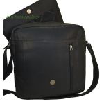 Δερμάτινο Τσαντάκι Ώμου Μεγάλο Chesterfield Raphael C48.055100 Μαύρο – Premium Pull-Up Δέρμα με Θήκη Tablet