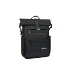 Σακίδιο Rolltop RCM 4608 Μαύρο 20L | 100% Αδιάβροχο | Urban Backpack με Αντικλεπτική Τσέπη & Unisex
