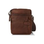 Ανδρικό Δερμάτινο Τσαντάκι Ώμου Chesterfield C48.071701 Καφέ – με 2 Κεντρικές Θήκες & Premium Ποιότητα