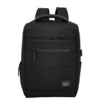 Σακίδιο Πλάτης Forecast A16006 Μαύρο | Smart Backpack με Θύρα USB & 600D | Ελαφριά με Ανατομική Πλάτη