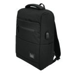 Σακίδιο Πλάτης Forecast A16006 Μαύρο | Smart Backpack με Θύρα USB & 600D | Ελαφριά με Ανατομική Πλάτη