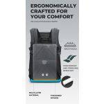 Αδιάβροχο Σακίδιο Πλάτης Bange FW226 Μαύρο 30L Laptop 15.6” με Velcro Design | Πολυμορφικό Σακίδιο Ταξιδιού & Γραφείου