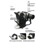 Σακίδιο Ταξιδιού Καμπίνας Bange FW229 Μαύρο 35L Ιδανική Χειραποσκευή Αεροπλάνου 35L με Θήκη Παπουτσιών