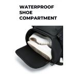 Σακίδιο Ταξιδιού Καμπίνας Bange FW229 Μαύρο 35L Ιδανική Χειραποσκευή Αεροπλάνου 35L με Θήκη Παπουτσιών