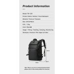 Ορειβατικό Σακίδιο Ταξιδιού Bange FW230 Μαύρο 36L | Καμπίνας & Πεζοπορίας – Αντοχή, Στυλ & Θήκες για Εξοπλισμό