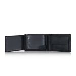 Ανδρικό Δερμάτινο Πορτοφόλι Diplomat MN117 Μαύρο με RFID & Ασφαλές Κούμπωμα