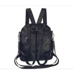 Πολυχρηστική Δερμάτινη Τσάντα ACROSS 21-69 (Backpack & Ώμου) Μαύρο