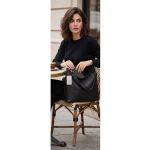 Καθημερινή Μαύρη Γυναικεία Τσάντα AMALIA 67667 με Διπλό Εσωτερικό Χώρο