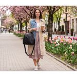 Πολυχρηστική Δερμάτινη Τσάντα ACROSS 21-69 (Backpack & Ώμου) Μαύρο