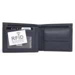 Δερμάτινο Ανδρικό Πορτοφόλι Guy Laroche 37802 Μπλε | RFID, Premium & Θέση Χαρτονομισμάτων με Φερμουάρ