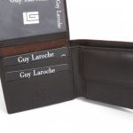 Μικρό Δερμάτινο Ανδρικό Πορτοφόλι Guy Laroche 37804 Καφέ | RFID Προστασία | Μινιμαλιστικός Σχεδιασμός
