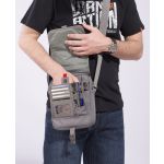 Premium Αδιάβροχο Ανδρικό Τσαντάκι Ώμου Pentagon Messenger K16087-01 Μαύρο | Θήκη για Smartphone